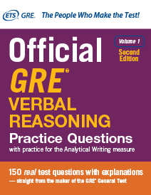 Thumbnail Image of Official GRE® Verbal Reasoning Practice Questions Volume 1, Second Edition